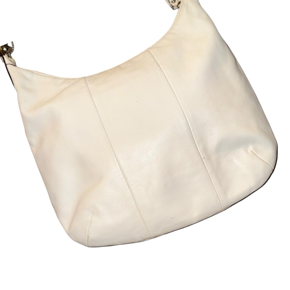 Coach White Leather Shoulder Bag - Picture 7 of 11